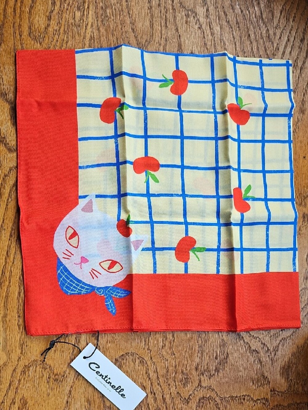 Centinelle Cat Apple Hankercheif